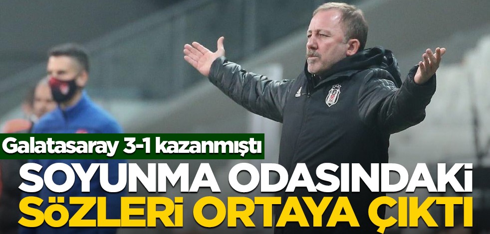 G.Saray yenilgisi sonrası Sergen hocanın soyunma odası konuşması ortaya çıktı
