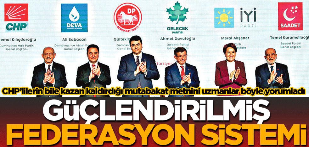 Güçlendirilmiş federasyon sistemi