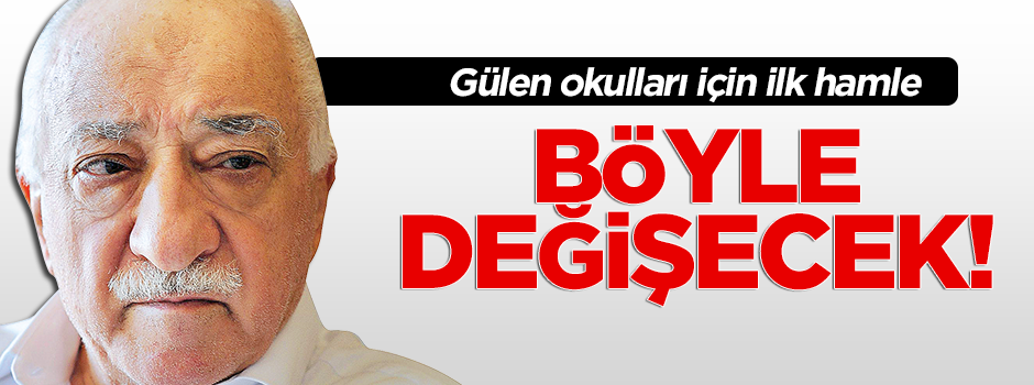Gülen okulları için MEB'den ilk hamle!