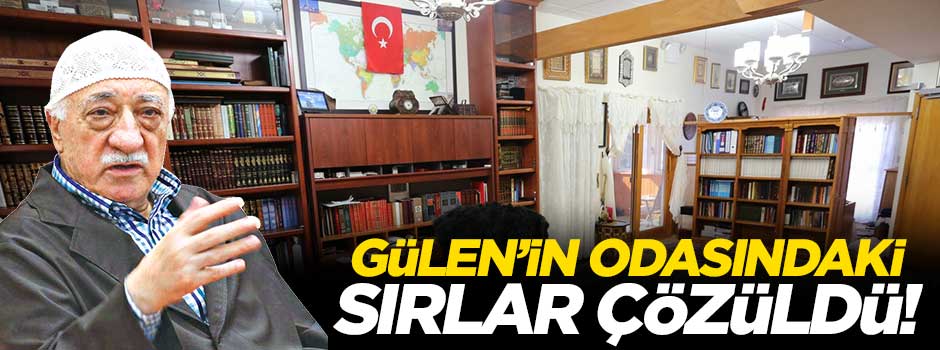 FETÖ'nün odası Masonik sembollerle dolu!