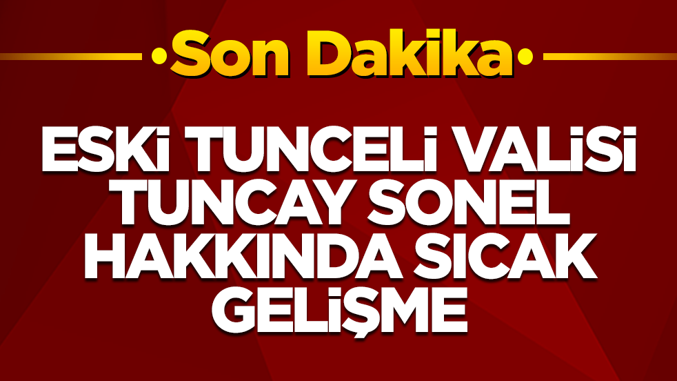 Gülistan Doku soruşturmasında gözaltına alınmıştı! Eski Tunceli Valisi Tuncay Sonel hakkında sıcak gelişme!