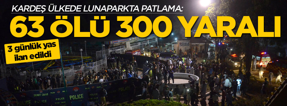 Gülşen-i İkbal parkında büyük patlama: Çok sayıda ölü var