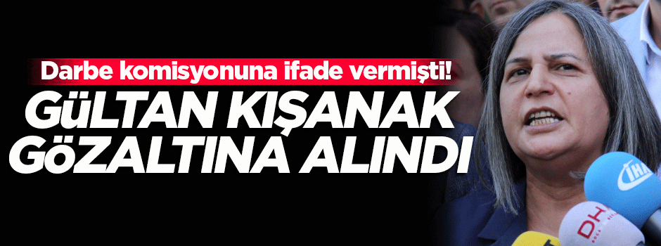 Gültan Kışanak gözaltına alındı