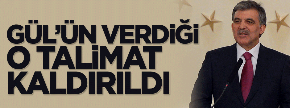 Gül'ün verdiği Türk okulları talimatı kalktı