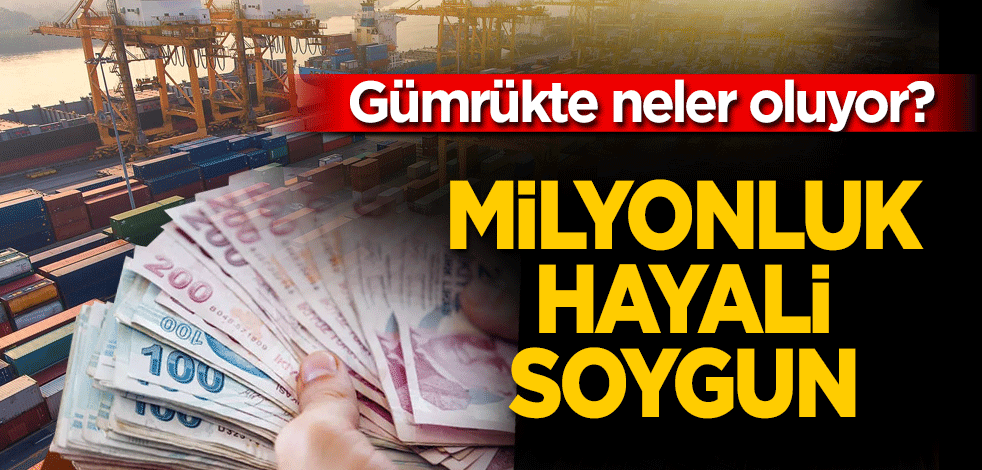 Gümrükte neler oluyor? Milyonluk hayali soygun