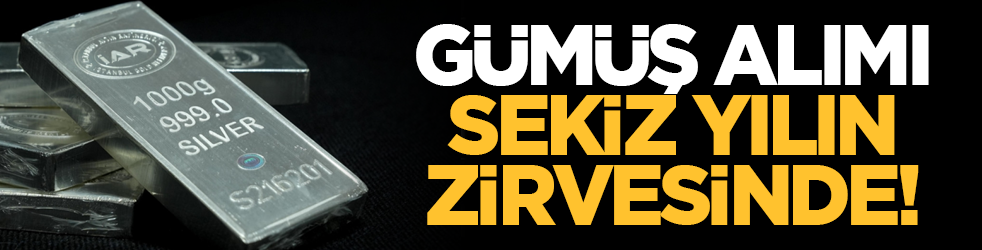 Gümüş alımı sekiz yılın zirvesinde!