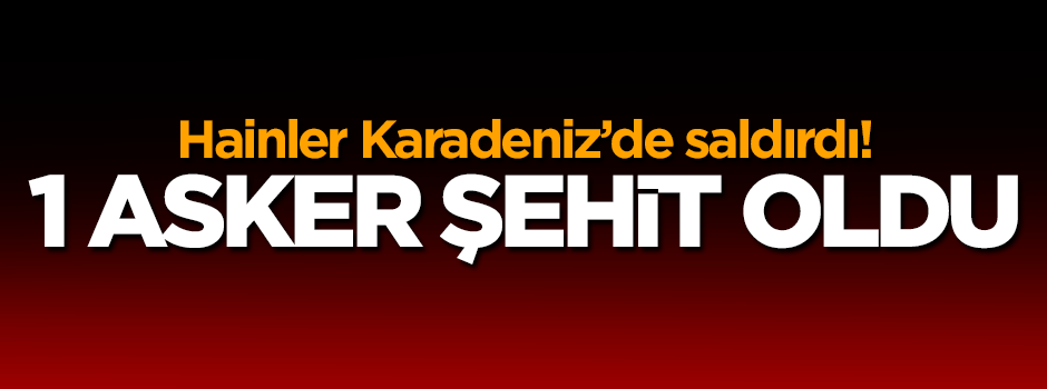 Gümüşhane'de askeri araca saldırı!