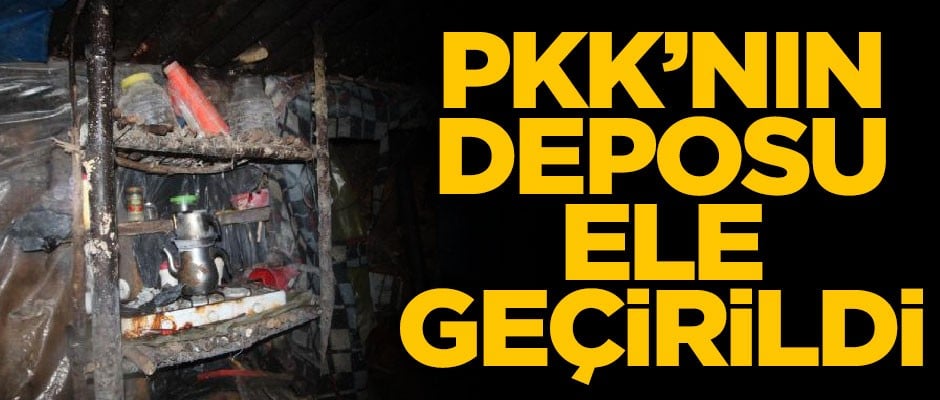 Gümüşhane'de, PKK'lı teröristlerin deposu ele geçirildi