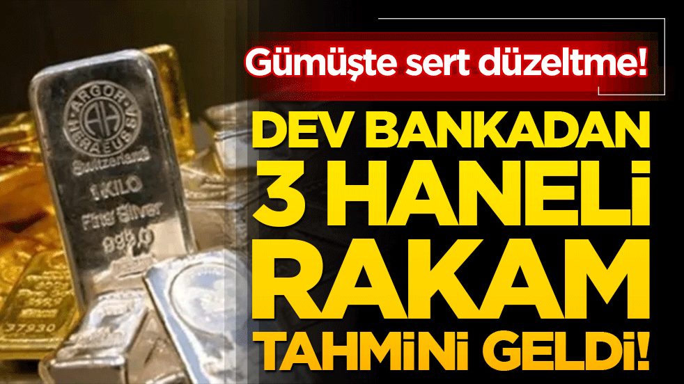 Gümüşte sert düzeltme! 90 dolarlık zirve sonrası sert düşüş: Dev bankadan 3 haneli rakam tahmini geldi!
