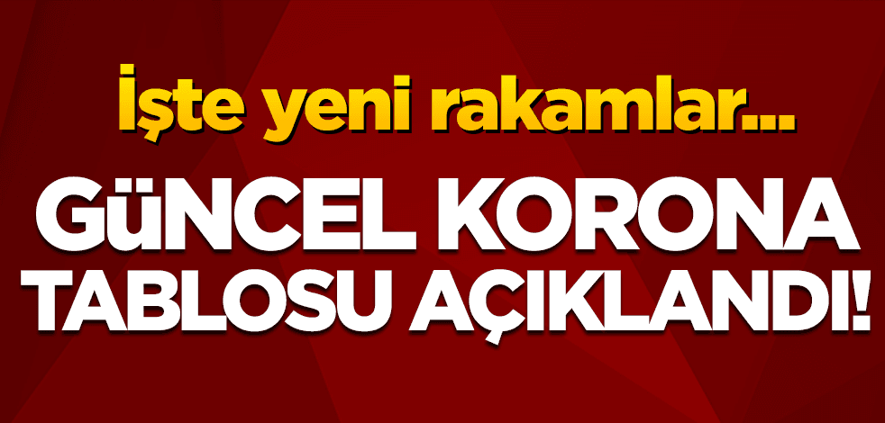 Güncel koronavirüs tablosu açıklandı! İşte yeni rakamlar