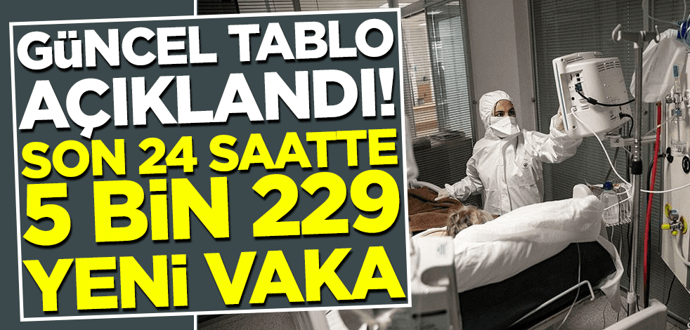 Güncel tablo açıklandı! Son 24 saatte 5 bin 229 yeni vaka
