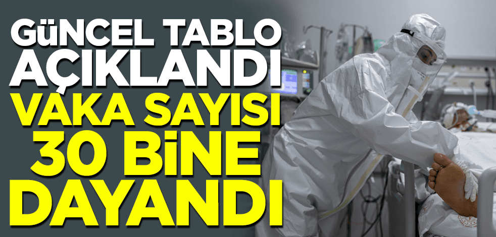 Güncel tablo açıklandı! Vaka sayısı 30 bine dayandı
