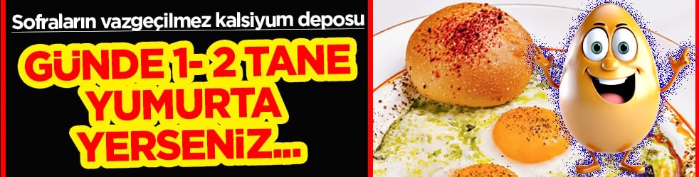 Günde 1- 2 yumurta yerseniz: Kalsiyumun merkezi... Yumurtanın faydaları neler?