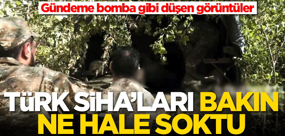 Gündeme bomba gibi düşen görüntüler! Türk SİHA'ları bakın ne hale soktu