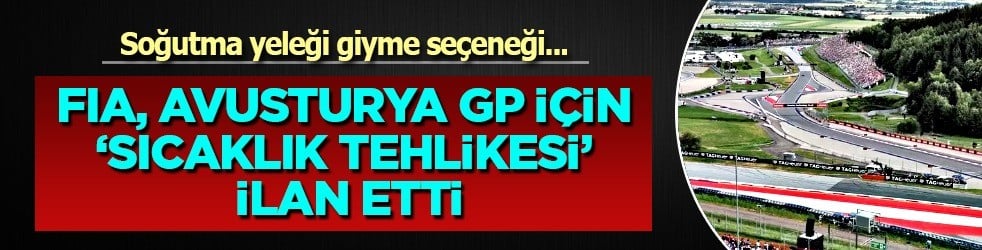 Gündeme gelen tehlike sonrası o yarış ülkede 'sıcaklık tehlikesi' içeren yarış olarak ilan edildi