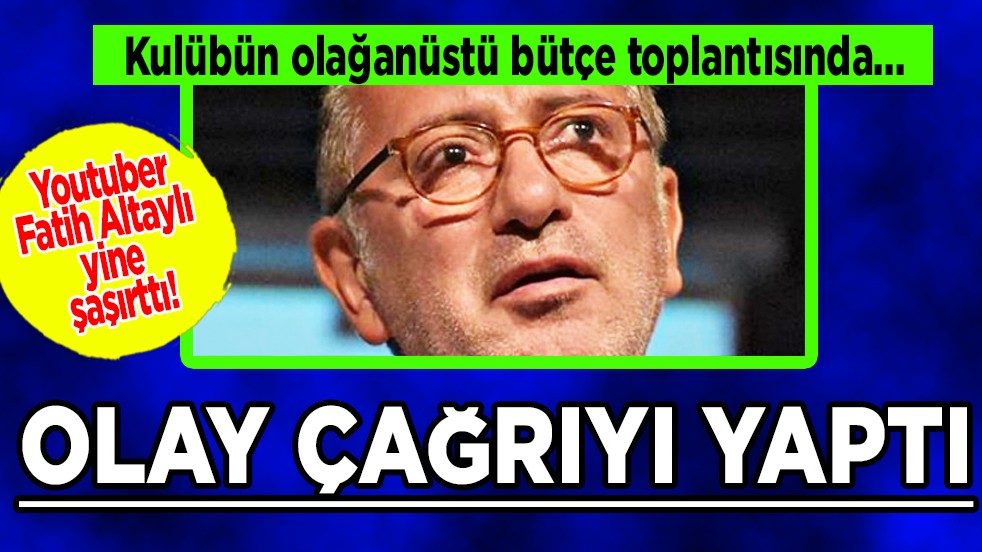 Gündeme oturan çıkış: Youtuber Fatih Altaylı'dan olay çağrı Dursun Özbek'e...