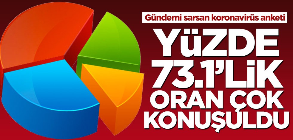 Gündemi sarsan koronavirüs anketi! Yüzde 73,1’lik oran çok konuşuldu