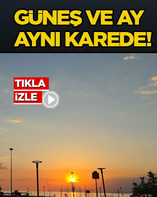 Güneş ve Ay aynı karede!