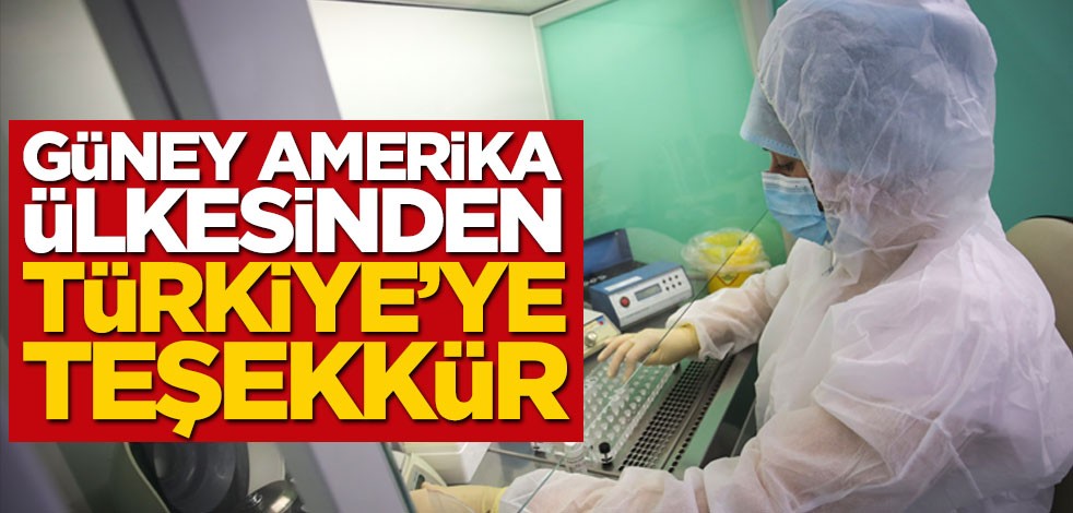 Güney Amerika ülkesinden Türkiye'ye teşekkür