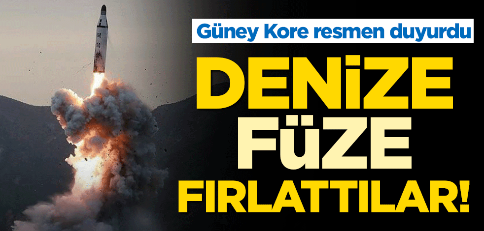 Güney Kore: Kuzey Kore'nin denize füze fırlattı!