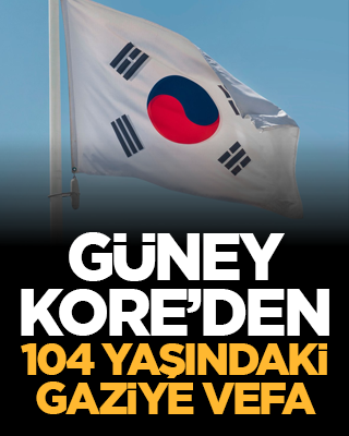 Güney Kore’den 104 yaşındaki gaziye vefa