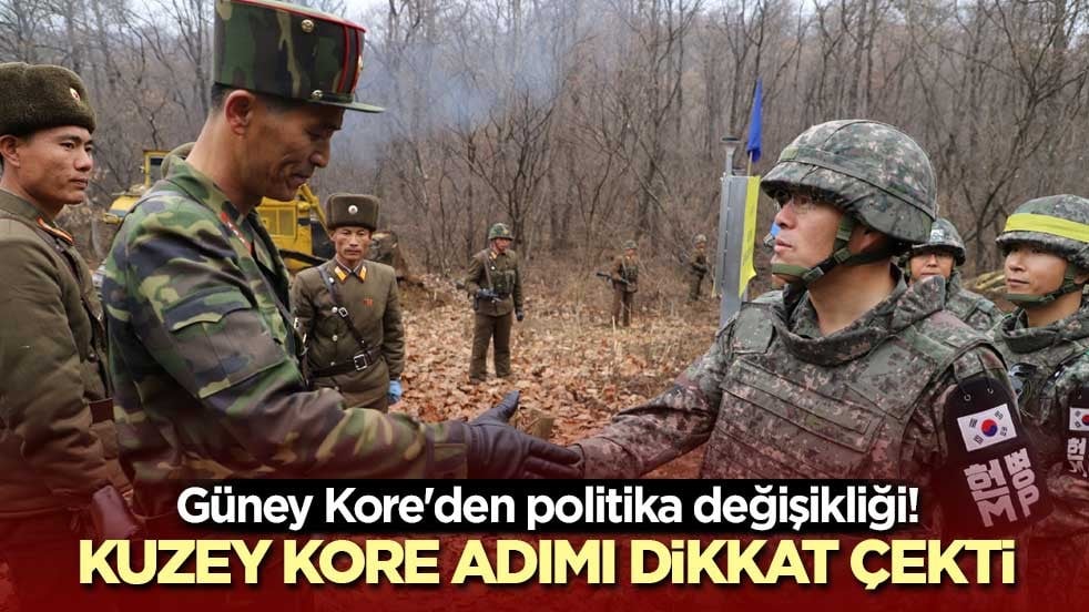 Güney Kore'den politika değişikliği! Kuzey Kore adımı dikkat çekti