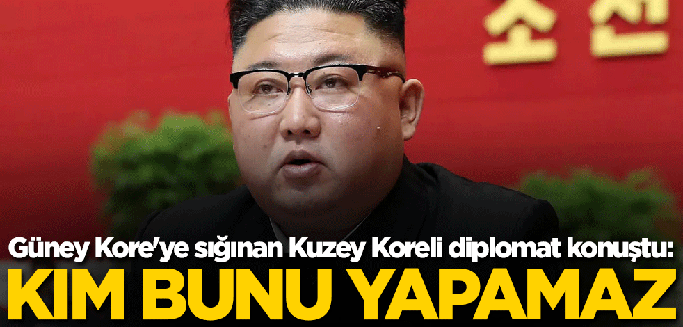 Güney Kore'ye sığınan Kuzey Koreli diplomat konuştu: Kim bunu yapamaz