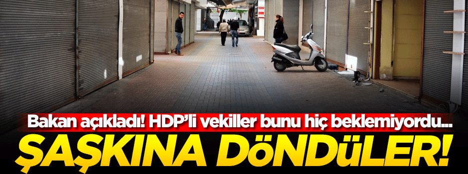 Güneydoğu'da esnaf HDP'li vekilleri protesto etti