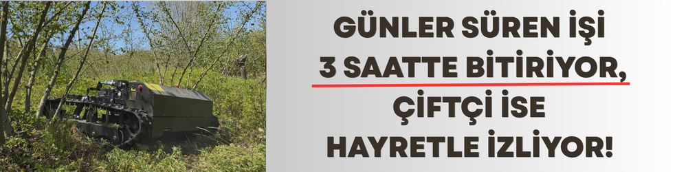 Sakarya’nın Kaynarca ilçesinde makine mühendisliği mezunu genç, fındık bahçelerindeki yabani ot mücadelesini kolaylaştırmak gayesiyle uzaktan kumandalı insansız ot biçme robotu ithal etti.