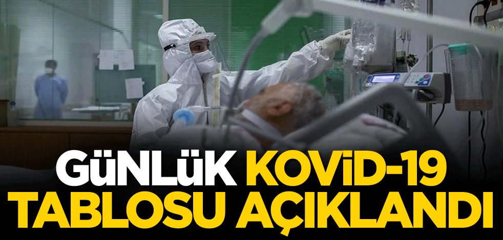 Günlük koronavirüs rakamları açıklandı