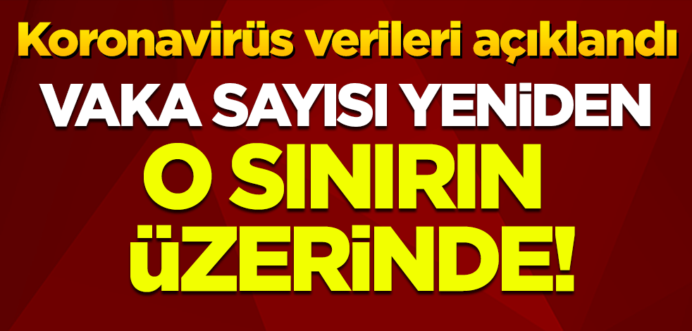 Günlük koronavirüs verileri açıklandı: Vaka sayıları yeniden o sınırın üzerinde!