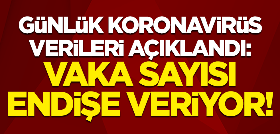Günlük koronavirüs verileri açıklandı: Hala 50 bin'in üzerinde seyrediyor!
