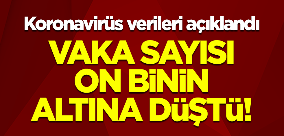 Günlük koronavirüs verileri açıklandı! Vaka sayısı on binin altında
