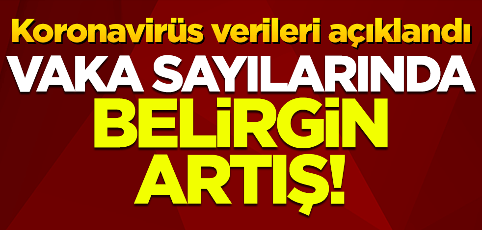 Günlük koronavirüs verileri açıklandı: Vaka sayısında belirgin artış!