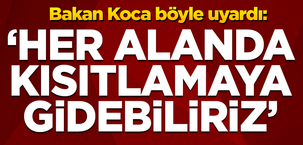 Günlük vaka sayıları açıklandı