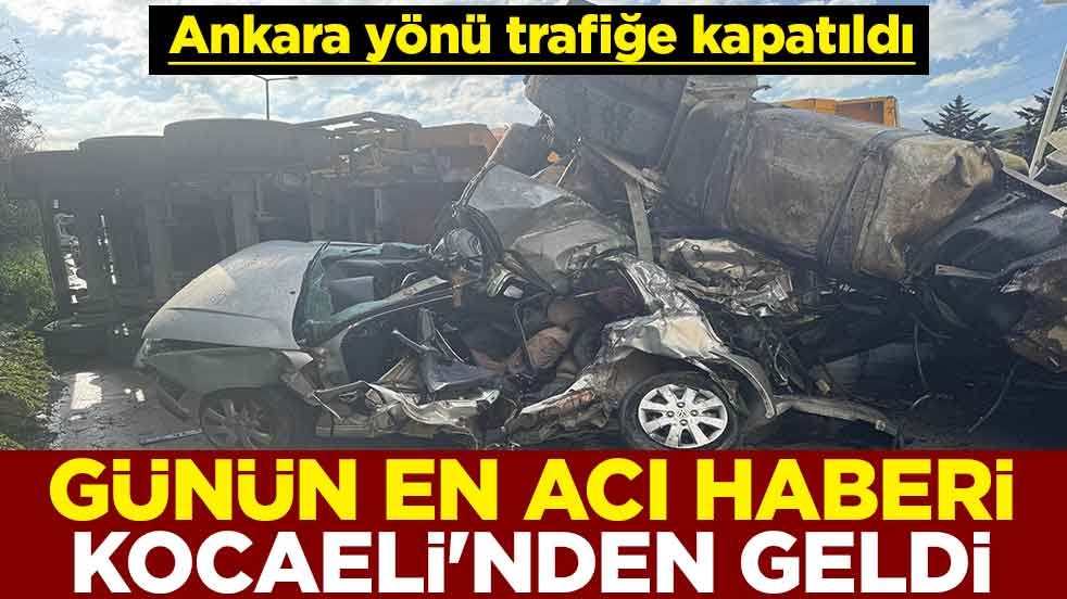 Günün en acı haberi Kocaeli'nden geldi