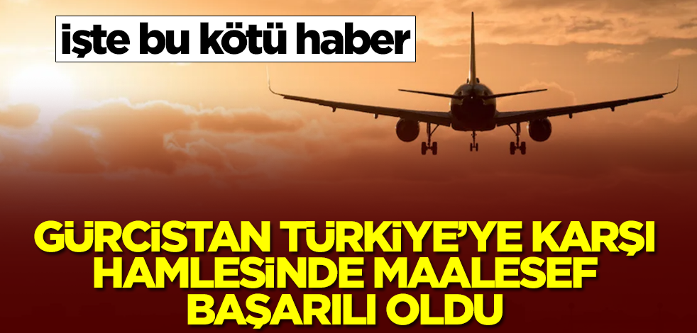 Gürcistan Türkiye'ye karşı hamlesinde maalesef başarılı oldu! İşte bu kötü haber