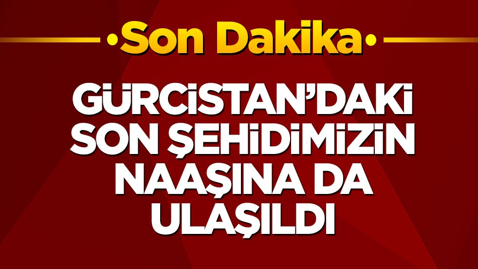 Gürcistan'da kargo uçağımız düşmüştü: Son şehidimizin naaşı da bulundu