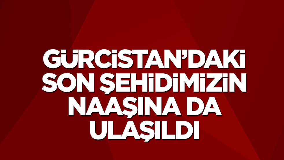 Gürcistan'da kargo uçağımız düşmüştü: Son şehidimizin naaşı da bulundu