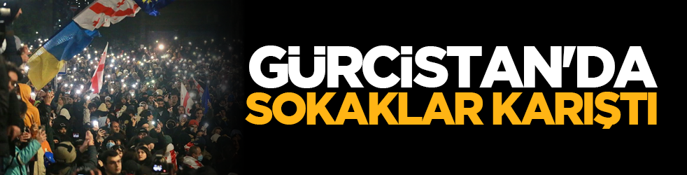 Gürcistan'da sokaklar karıştı