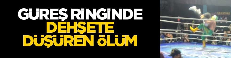 Güreş ringinde dehşete düşüren ölüm