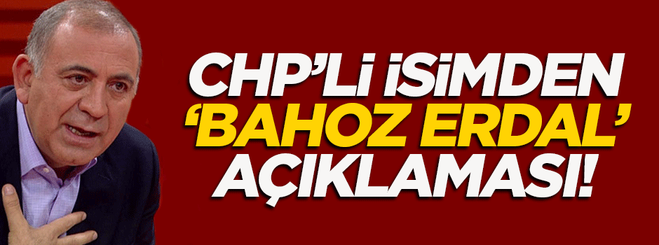 Gürsel Tekin'den 'Bahoz Erdal' açıklaması