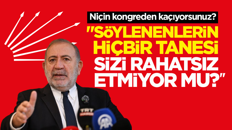 Gürsel Tekin’den kurultay sorusu: "Bu söylenenlerin hiçbir tanesi sizi rahatsız etmiyor mu?"