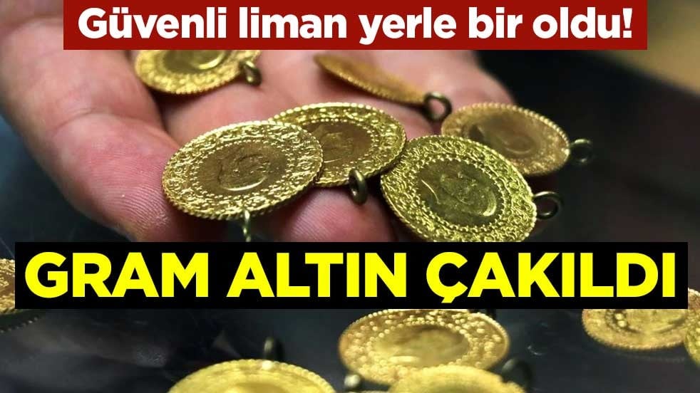 Güvenli limanı yerle bir oldu! Gram altın çakıldı