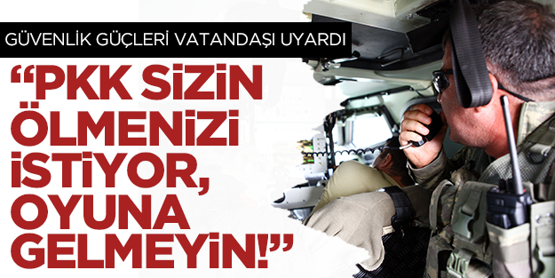 Güvenlik güçleri yol kapatan PKK'lıları dağıttı