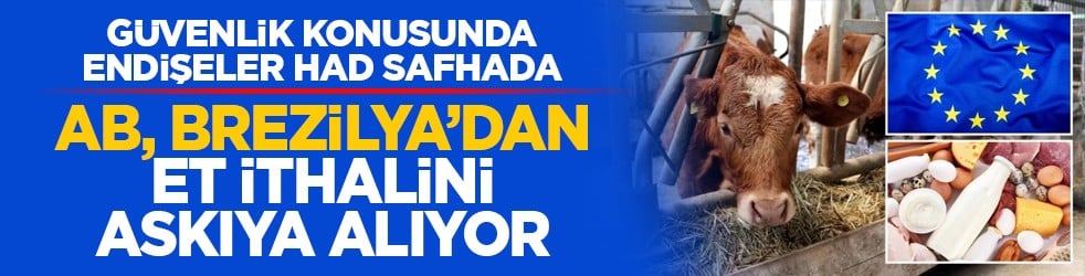 Güvenlik konusunda endişeler had safhada: AB, Brezilya’dan et ithalini askıya alıyor