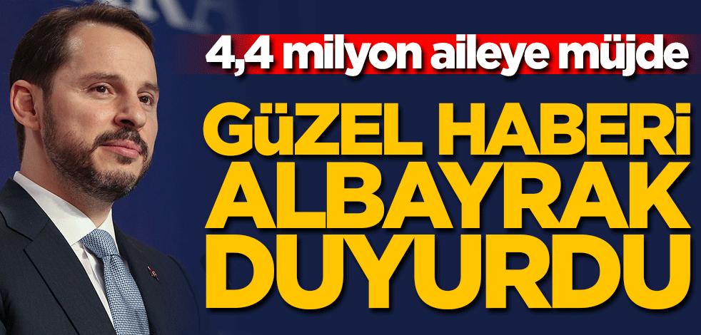 Güzel haberi Berat Albayrak duyurdu: 4,4 milyon aileye biner liralık yardım başlayacak!