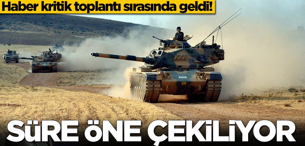 Haber kritik toplantı sırasında geldi! Süre öne çekiliyor