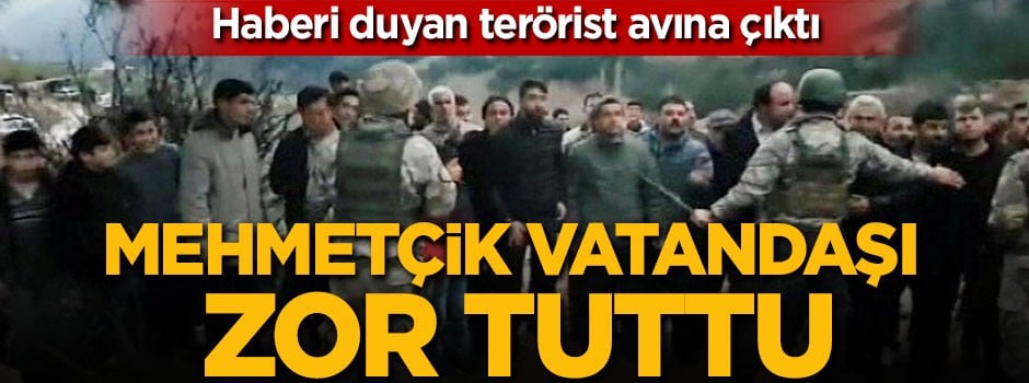 Haberi duyan koştu! Mehmetçik vatandaşı zor tuttu