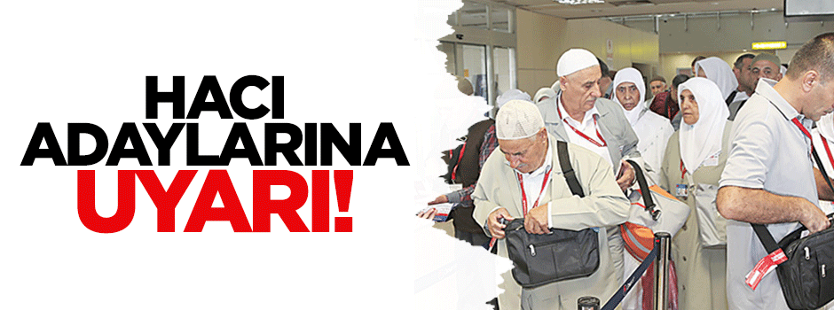 Hacı adaylarına ‘maske’ uyarısı